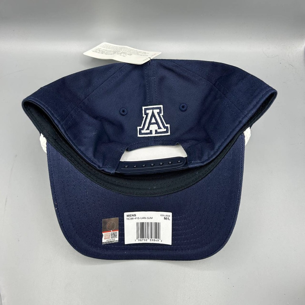 Nike Rise Arizona Wildcats Dri-Fit Hat Men M-L Blue Stretch Fitted Cap New - Picture 5 of 8